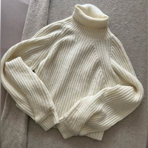 Turtle neck knitted white sweater | Missguided white knitted sweater